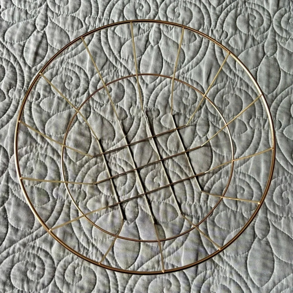 Gold Wire Decorative Basket
